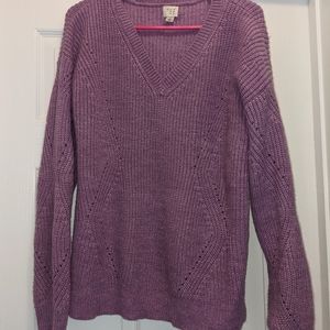 Metallic Purple Sweater